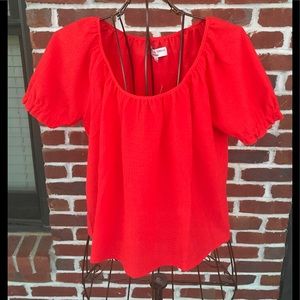 FINAL PRICE‼️MADEWELL TEXTURE & THREAD PEASANT TOP